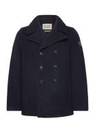 Scotch & Soda Wool Blend Peacoat Marinblå