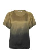 Flow Top - Kis Designers T-shirts & Tops Short-sleeved Khaki Green Rab...