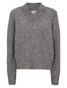 Nümph Nuzindi V-Neck Pullover Grå