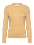 GANT Stretch Cotton Cable C-Neck Gul