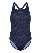 Speedo 8-12199 Womens Hyperboom Allover Medalist Svart