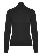 Slim Rib Turtleneck Tops T-shirts & Tops Long-sleeved Black GANT