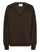 Eco Wool Bally Sweater Tops Knitwear Jumpers Brown Mads Nørgaard