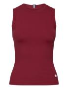 Björn Borg Ace Rib Tank Pocket Burgundy