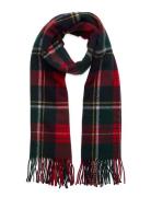 Polo Ralph Lauren 55%Recycld Wl 45%Wl-Plaid Twill Scarf Röd