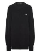 Over D Sweater Tops Knitwear Jumpers Black ROTATE Birger Christensen