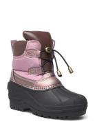 Winter Boot Vinterkängor Med Snörning Pink Mikk-line