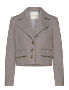 Fqsillen-Jacket Ulljacka Jacka Grey FREE/QUENT