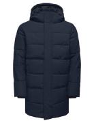 Onscarl Life Long Quilted Coat Otw Noos Fodrad Jacka Navy ONLY & SONS