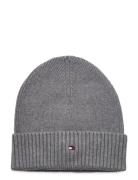 Tommy Hilfiger Th Flag Pima Cotton Beanie Grå