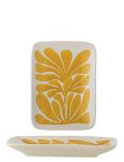 Fauni Plate Home Tableware Serving Dishes Serving Platters Yellow Bloo...