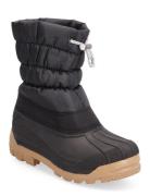 Termo Boot With Woollining Vinterstövlar Pull On Black ANGULUS