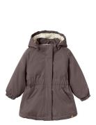 Nmfgerda Padded Long Jacket Fo Lil Fodrad Jacka Grey Lil'Atelier