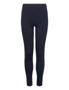 Mango Essential Cotton Leggings Marinblå