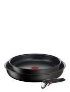 Tefal Ingenio Unlimited Frypan 3 Pcs Set Black Svart