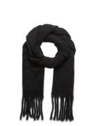 Lindex Scarf Big Fringe Solid Svart