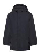 Hooded Water-Repellent Coat Parka Jacka Black Mango