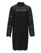 Cuima Lace Short Dress Kort Klänning Black Culture