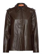 Straight Sleeve Jacket, 2276 Heavy Läderjacka Skinnjacka Brown STINE G...