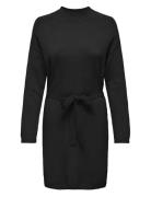 Onlleva Ls Belt Dress Ex Knt Kort Klänning Black ONLY