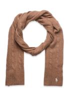 Cable-Knit Wool-Cashmere Scarf Accessories Scarves Winter Scarves Brow...