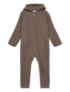 Mevi-Hc - Pram Suit Outerwear Fleece Outerwear Fleece Suits Brown Hust...