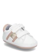 Tommy Hilfiger Flag Low Cut Velcro Sneaker White/Pink Vit