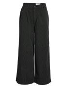 NOISY MAY Nmhera Hw Wide Leg Pinstripe Pants Svart