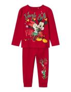 Name It Nmfsisse Minnie Ls Nightset Wdi Röd