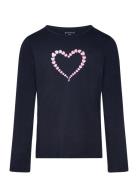 Printed Longsleeve Tops T-shirts Long-sleeved T-shirts Navy Tom Tailor