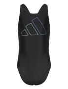 Performance Big Bars Swimsuit Baddräkt Badkläder Black Adidas Performa...