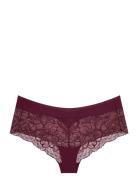 Body Make-Up Illusion Lace Shorty Trosa Brief Tanga Burgundy Triumph