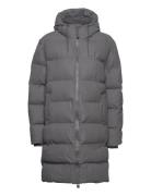 Alta Longer Puffer Jacket W3T4 Fodrad Rock Grey Rains