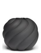 Cooee Design Twist Ball Vase 20Cm Black Svart