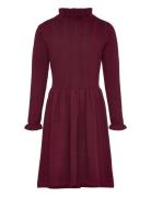 Creamie Dress Pointelle Burgundy