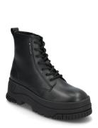 Tommy Hilfiger Tjw Lace Up Flatform Boot Svart