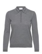 Lr-Ismaila Tops Knitwear Jumpers Grey Levete Room