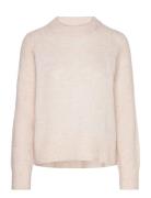 Selected Femme Slfrena Ls Knit O-Neck Camp Kräm