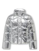 Kids Only Kogpearl Puffer Jacket Otw Silver