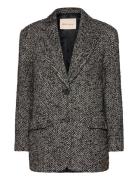 GANT Rel Herringb Blazer Svart