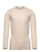 Copenhagen Colors Merino Classic Pointelle Blouse Beige