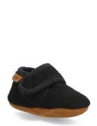 En Fant Baby Wool Slippers Svart