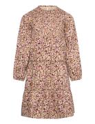 Minymo Dress Ls Aop Beige