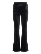 Monki Soft Velvet Trousers Svart