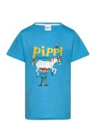 Pippi Langstrømpe Pippi T-Shirt Blå