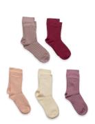 Minymo Ankle Sock - Rib Rosa