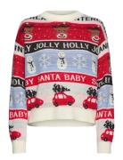 Vero Moda Vmholly Jollyflakes Ls O-Neck Pull.xmas Multi/patterned