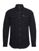 Superdry Flannel Workwear Shirt Svart