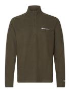 Champion Half Zip Top Khaki Green