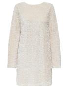 ONLY Onlanika Sequins Ls Bow Dress Wvn Vit